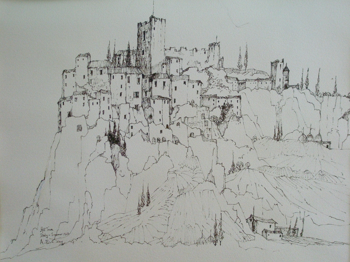 Town Hanging on a Hill