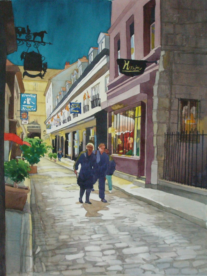 French Town at Night