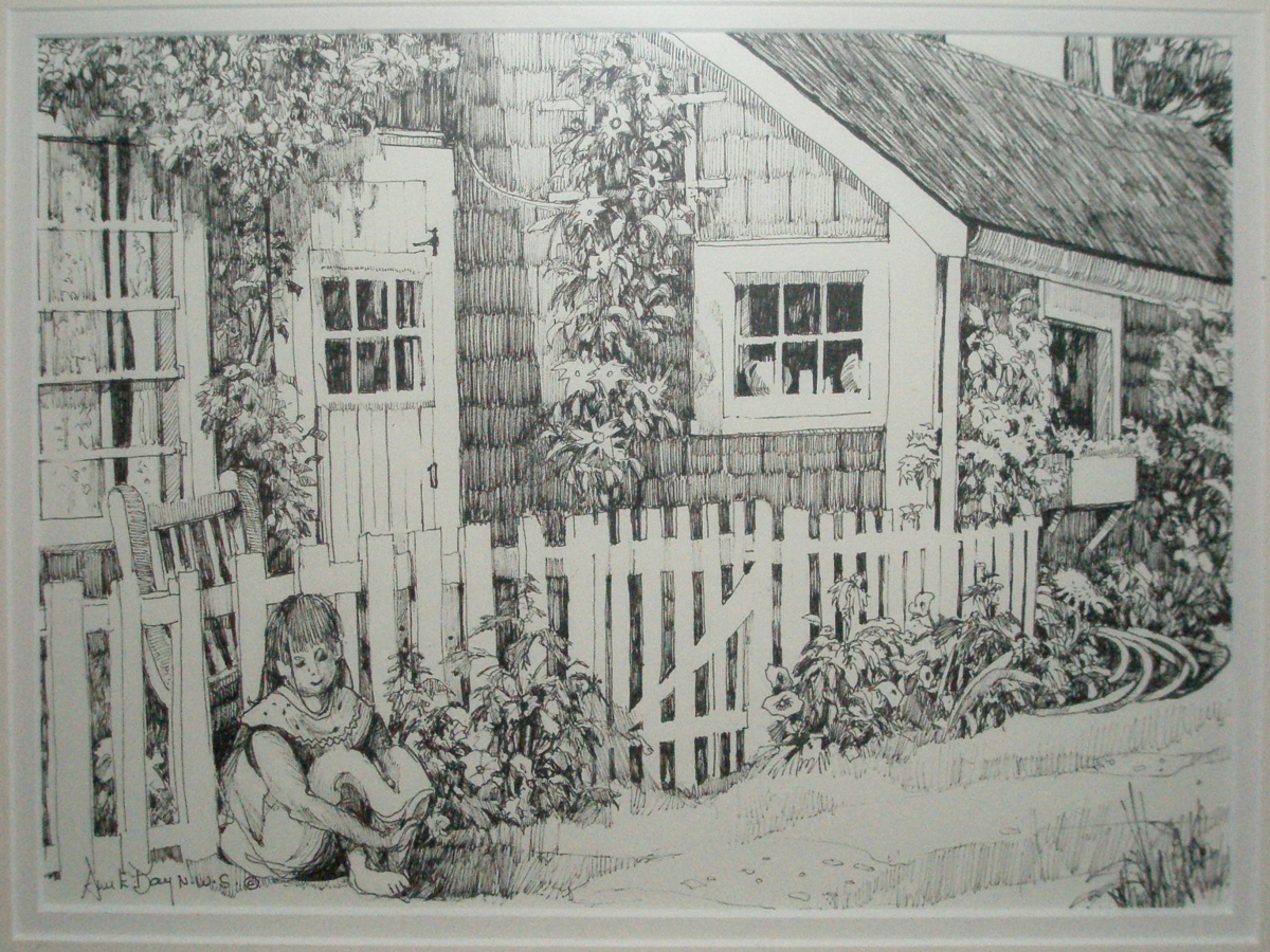 Cottage with Boy