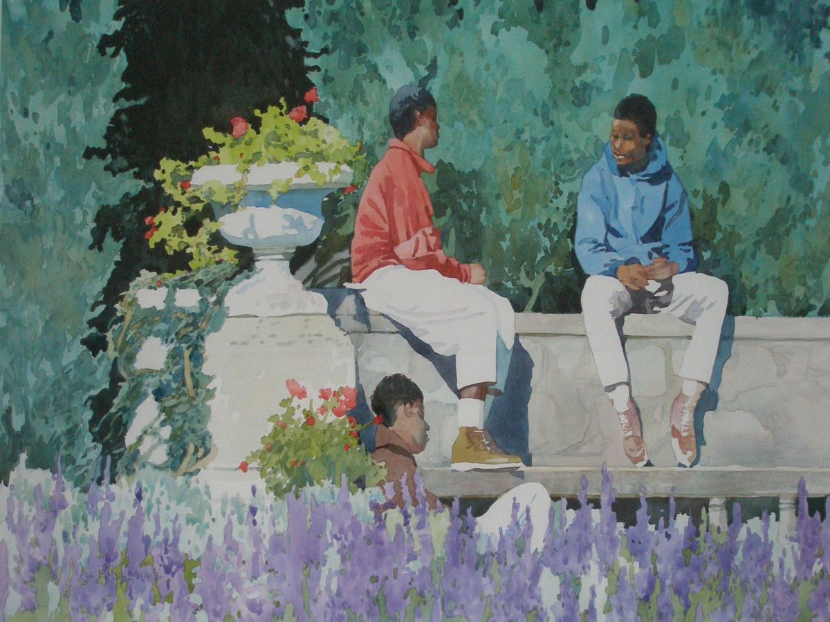 Three Men in the Garden State